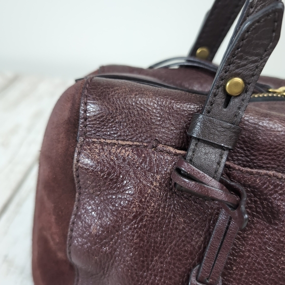 Fossil Rachel Satchel In Leather And Suede - Picture 4 of 10